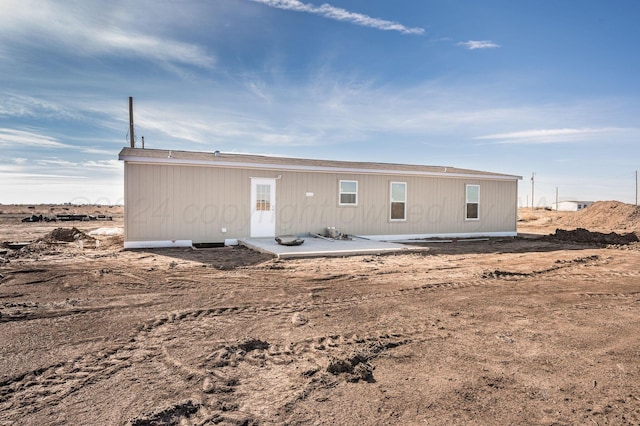 rear view of property with a patio