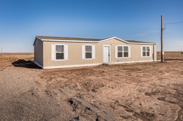 view of manufactured / mobile home