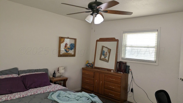 1025 Bowman Dr, Borger, TX 79007 - bedroom featuring ceiling fan and carpet flooring