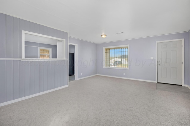 view of unfurnished living room