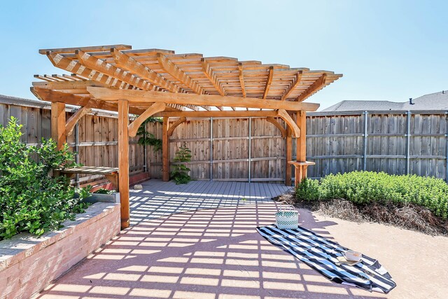 7501 Countryside Dr, Amarillo, TX 79119 - view of patio / terrace featuring a pergola