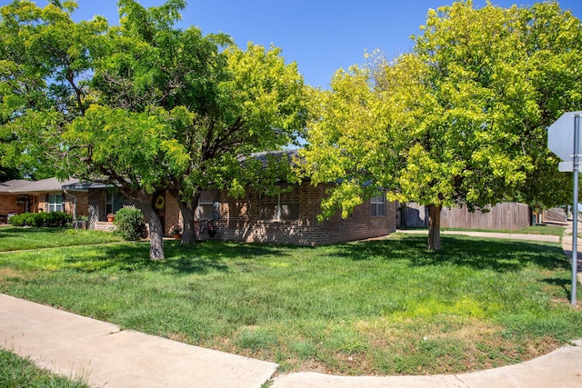 8219 Lamount Dr, Amarillo, TX 79110 - view of yard