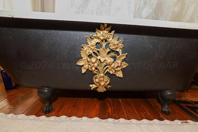 detailed view of wood finished floors