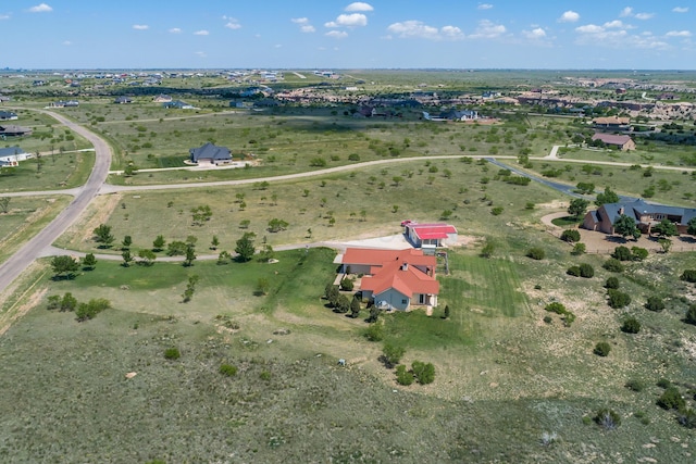 aerial view featuring a rural view