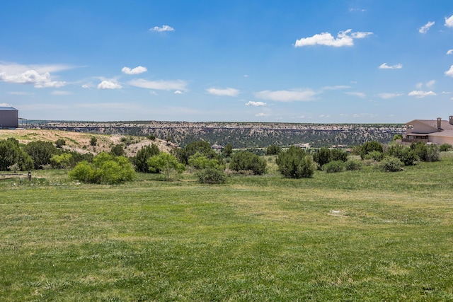 exterior space with a rural view