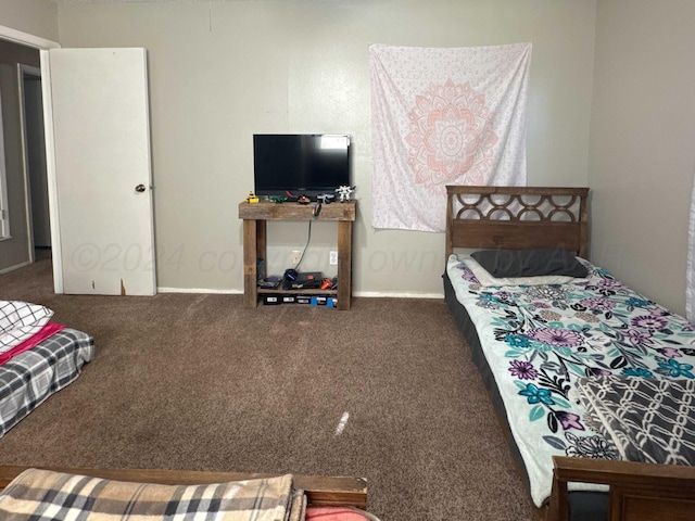 bedroom featuring carpet flooring