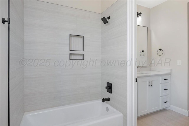 5805 Sheridan St, Amarillo, TX 79119 - full bathroom with bathtub / shower combination and vanity
