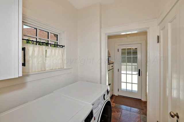 2215 S Hughes St, Amarillo, TX 79109 - laundry area with separate washer and dryer and healthy amount of natural light