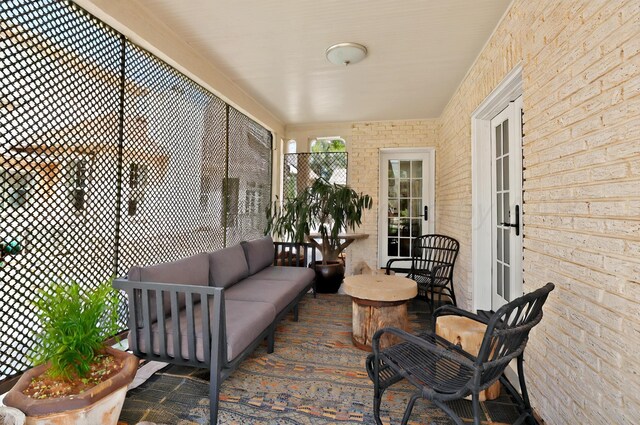 2215 S Hughes St, Amarillo, TX 79109 - sunroom with an outdoor living space