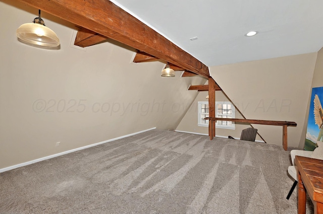 2215 S Hughes St, Amarillo, TX 79109 - unfurnished living room featuring carpet and baseboards