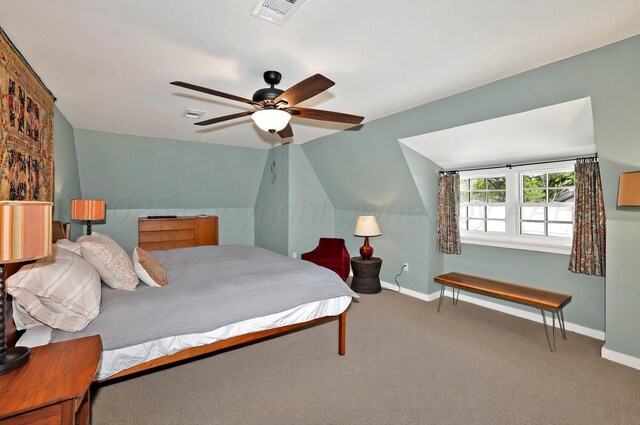 2215 S Hughes St, Amarillo, TX 79109 - carpeted bedroom with baseboards and ceiling fan