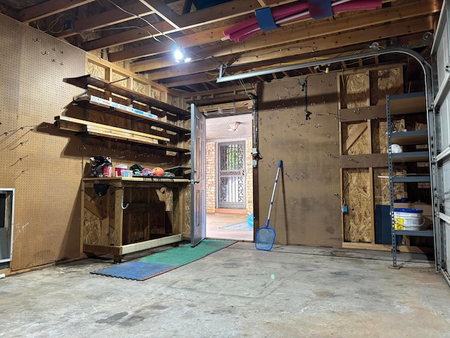 7810 Farrell Dr, Amarillo, TX 79121 - basement with a workshop area