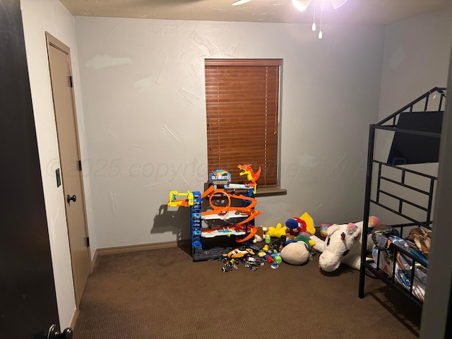 7810 Farrell Dr, Amarillo, TX 79121 - game room with carpet and ceiling fan