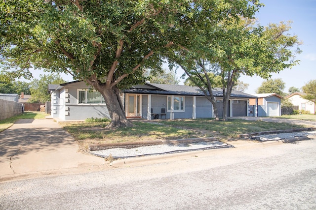 ranch-style house with a garage