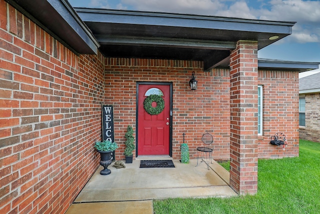 4908 Gloster St, Amarillo, TX 79118 - doorway to property featuring brick siding