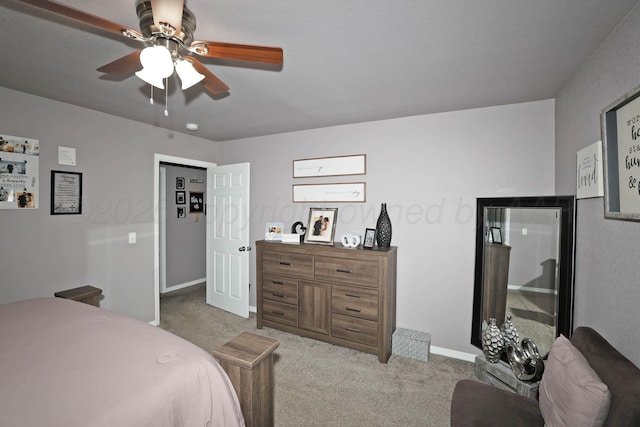 4908 Gloster St, Amarillo, TX 79118 - carpeted bedroom with a ceiling fan and baseboards