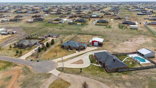 aerial view featuring a residential view