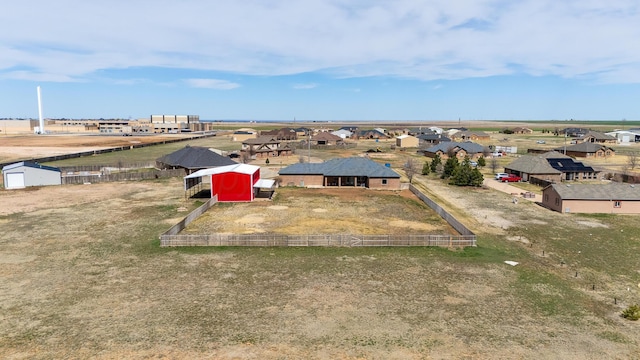 aerial view featuring a residential view