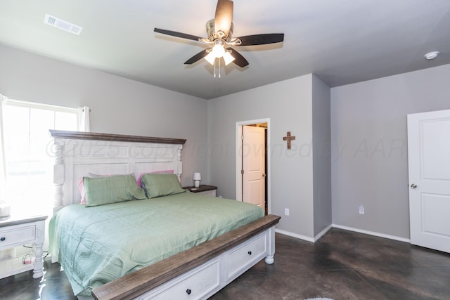 5007 Ratliff St, Amarillo, TX 79118 - bedroom featuring concrete flooring and ceiling fan