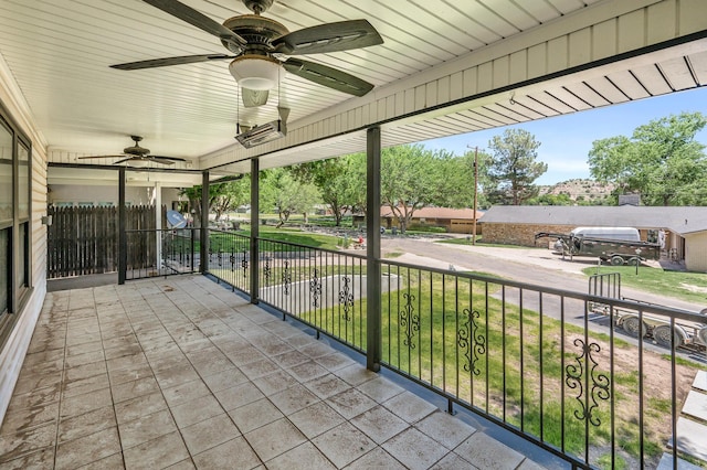 514 Melody Ln, Amarillo, TX 79118 - view of patio with a ceiling fan