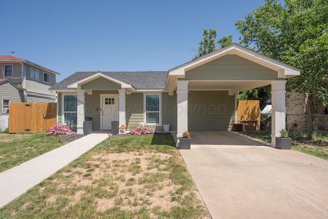 2913 Wichita Ave, Amarillo, TX 79107 - view of front of house featuring concrete driveway and a shingled roof