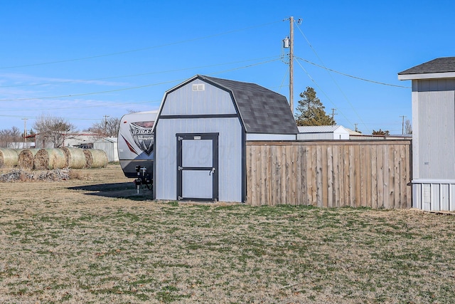 707 Trice St, Claude, TX 79019 - view of shed with fence