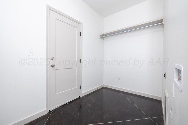 4108 Inez Way, Amarillo, TX 79124 - laundry area featuring hookup for an electric dryer and baseboards