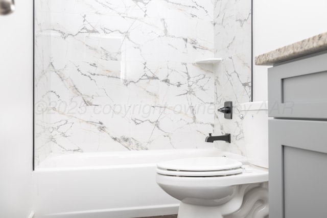 4108 Inez Way, Amarillo, TX 79124 - full bath with washtub / shower combination and toilet