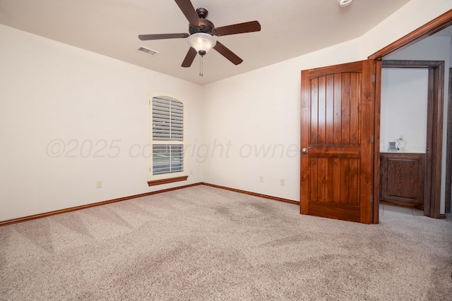8102 Little Rock Dr, Amarillo, TX 79118 - spare room featuring carpet floors and a ceiling fan