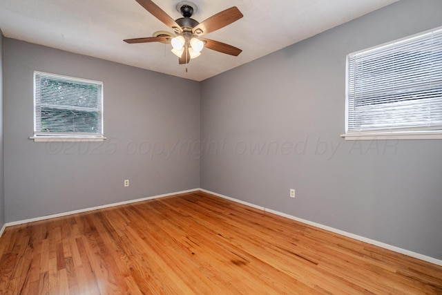 3110 S Apache St, Amarillo, TX 79103 - unfurnished room with light wood-type flooring and ceiling fan