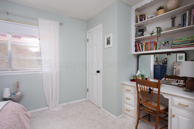 3509 Huntington Dr, Amarillo, TX 79109 - office with light carpet and built in desk