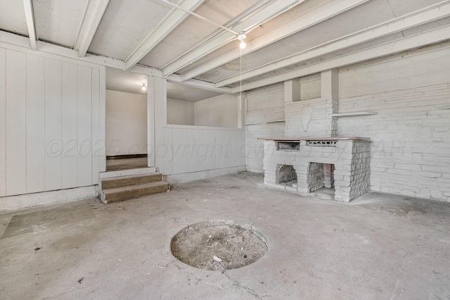 918 N Gray St, Amarillo, TX 79065 - basement with a fireplace