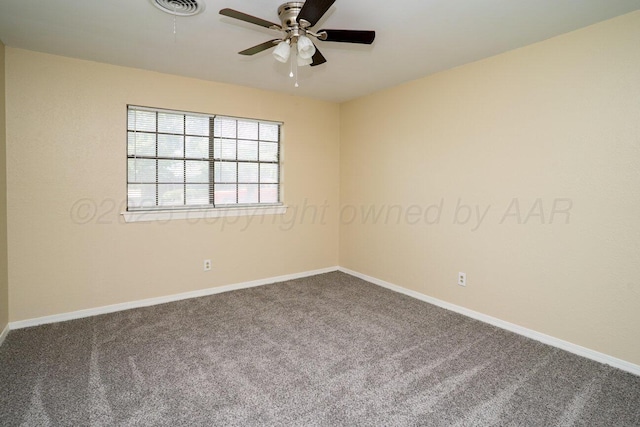 5003 Greenway Pl, Amarillo, TX 79109 - spare room with carpet flooring and ceiling fan
