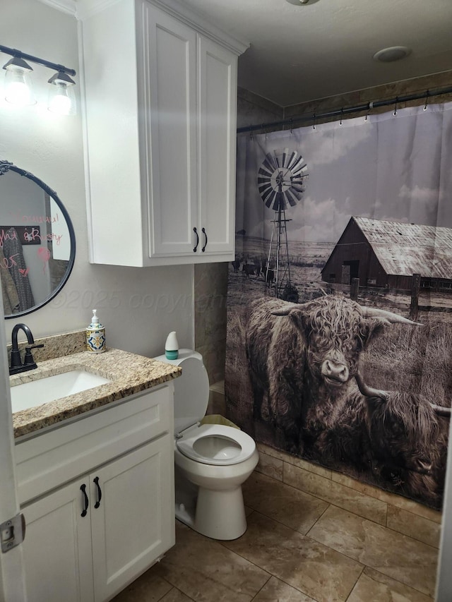 3114 Palm St, Amarillo, TX 79107 - bathroom with vanity and toilet