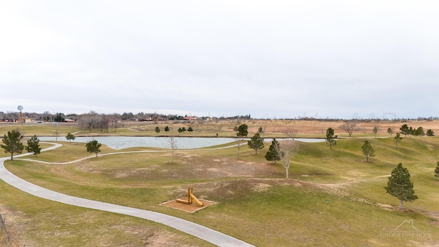 1207 Herring Ranch Rd, Amarillo, TX 79124 - bird's eye view of a large body of water and a golf course