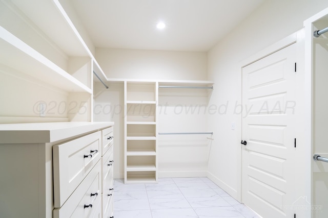 1207 Herring Ranch Rd, Amarillo, TX 79124 - spacious closet with light marble finish flooring