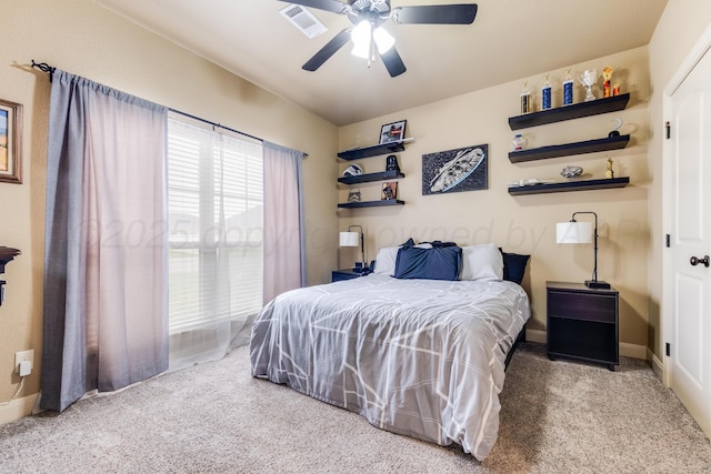 12 William Ln, Canyon, TX 79015 - bedroom with carpet and a ceiling fan