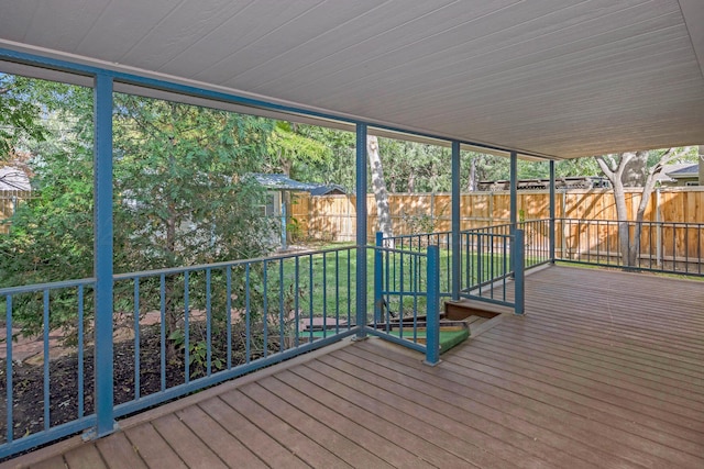 2614 Parker St, Amarillo, TX 79109 - deck with a fenced backyard