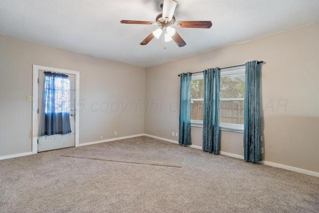 4300 Gables St, Amarillo, TX 79110 - spare room featuring carpet and ceiling fan