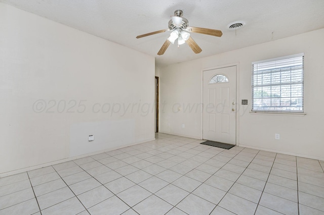 1736 Jennifer St, Amarillo, TX 79107 - entrance foyer featuring ceiling fan and light tile patterned flooring