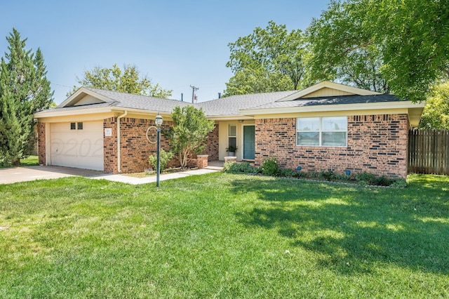 314 Fir St, Hereford, TX 79045 - single story home featuring brick siding, an attached garage, concrete driveway, and a shingled roof