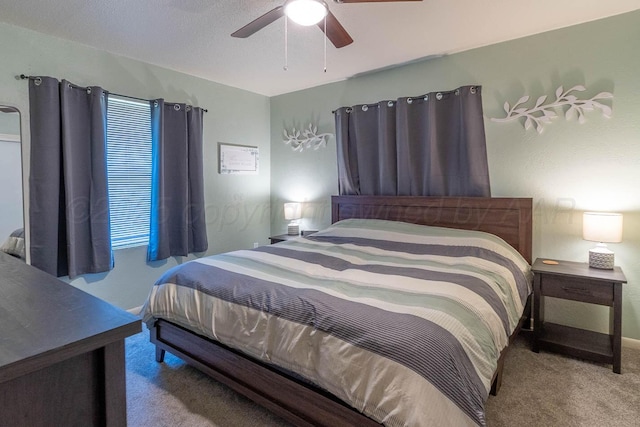 215 Abilene St, Borger, TX 79007 - bedroom with carpet flooring and a ceiling fan