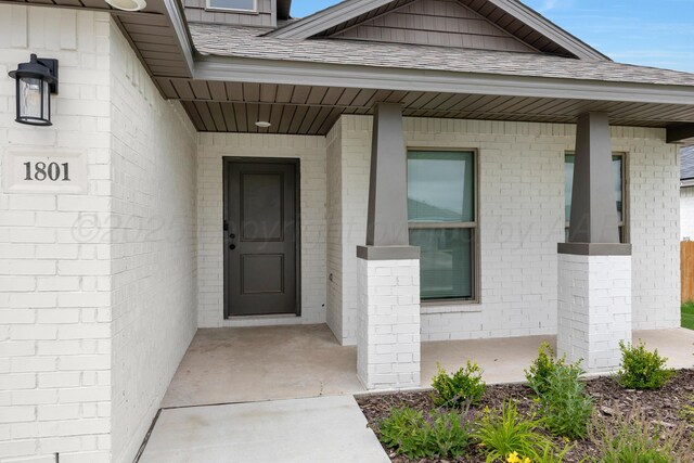 1801 Callaway Pl, Amarillo, TX 79118 - doorway to property featuring brick siding