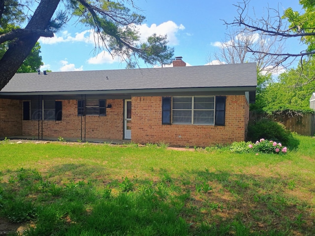 304 Romero St, Fritch, TX 79036 - ranch-style house featuring brick siding and a chimney