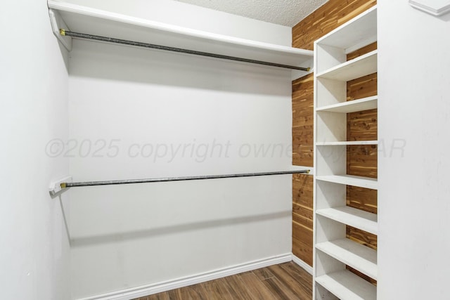 6206 Yale St, Amarillo, TX 79109 - walk in closet with dark wood-type flooring