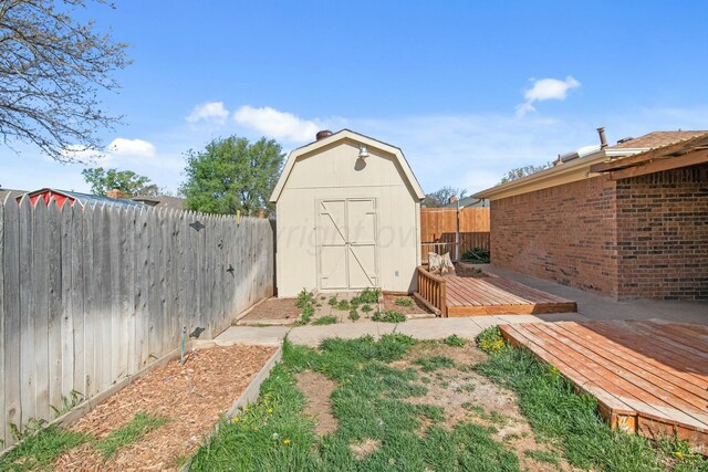 6206 Yale St, Amarillo, TX 79109 - view of shed featuring a fenced backyard