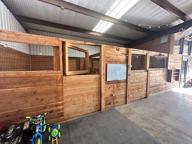 view of horse barn