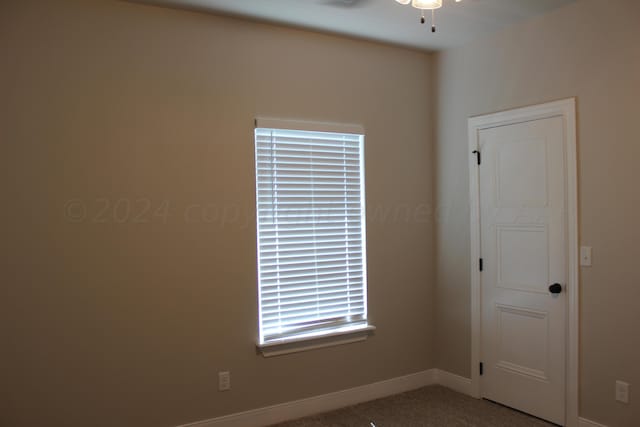 8104 Miami Ave, Amarillo, TX 79118 - unfurnished room with ceiling fan, baseboards, and carpet