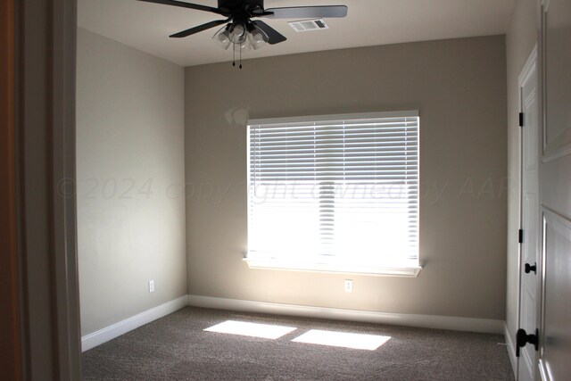 8104 Miami Ave, Amarillo, TX 79118 - carpeted spare room featuring a ceiling fan and baseboards