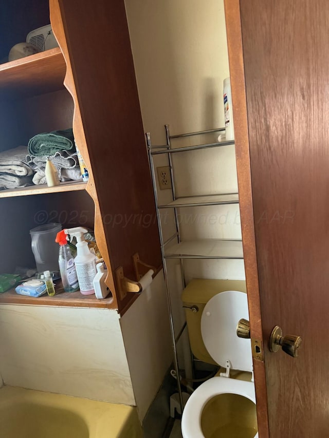 bathroom featuring toilet